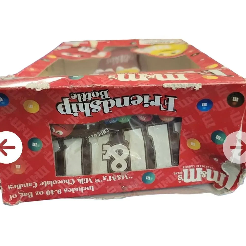 M&M's Friendship Bottle Candy Dispenser with Milk Chocolate Candies Gift‎ Set